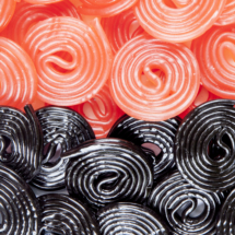 Red and Black Licorice Wheels